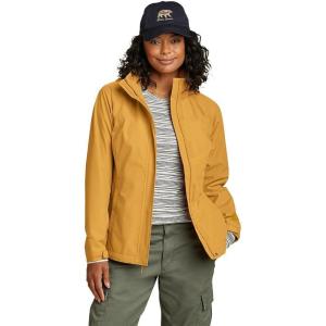 Eddie Bauer womens Packable Rainfoil Jacket(Butterscotch Recycled)