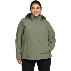 Eddie Bauer womens Packable Rainfoil Jacket(Sprig Recycled)