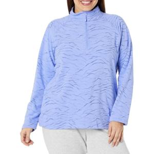 Eddie Bauer womens Quest 1/4 Zip – Print – Plus(Viola)