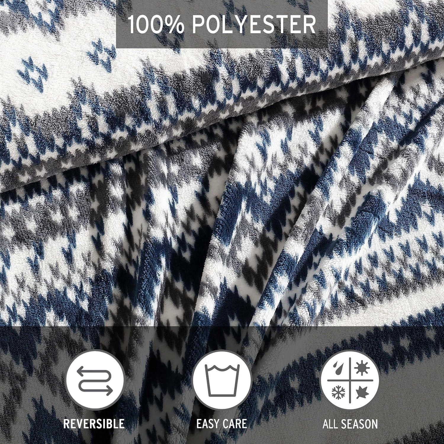 imageEddie Bauer King Comforter Set Reversible Plush Bedding with Matching Shams Super Soft Luxurious Bedding Set OekoTex Certified Shelton Fair Isle Green KingShelton Fair Isle Navy