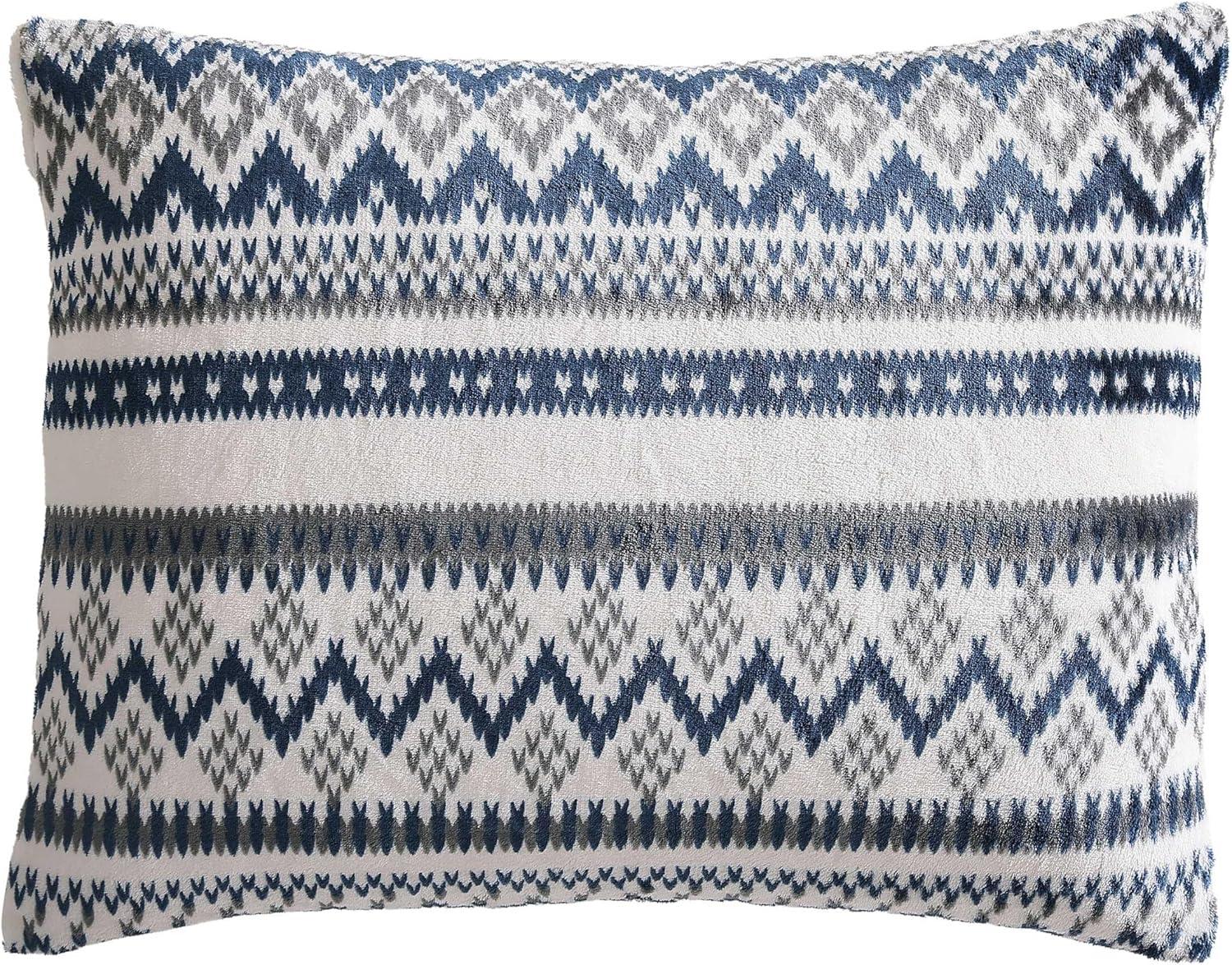 imageEddie Bauer King Comforter Set Reversible Plush Bedding with Matching Shams Super Soft Luxurious Bedding Set OekoTex Certified Shelton Fair Isle Green KingShelton Fair Isle Navy