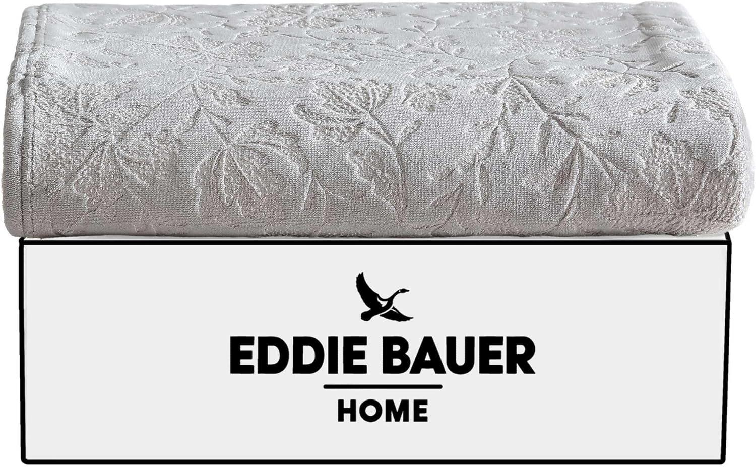 imageEddie Bauer Throw Blanket UltraSoft ampamp Reversible Plush Blanket Oversized Bedding for Couch or Bed Trailhead Plaid Red 60quot x 70quotWoodblock Floral Grey