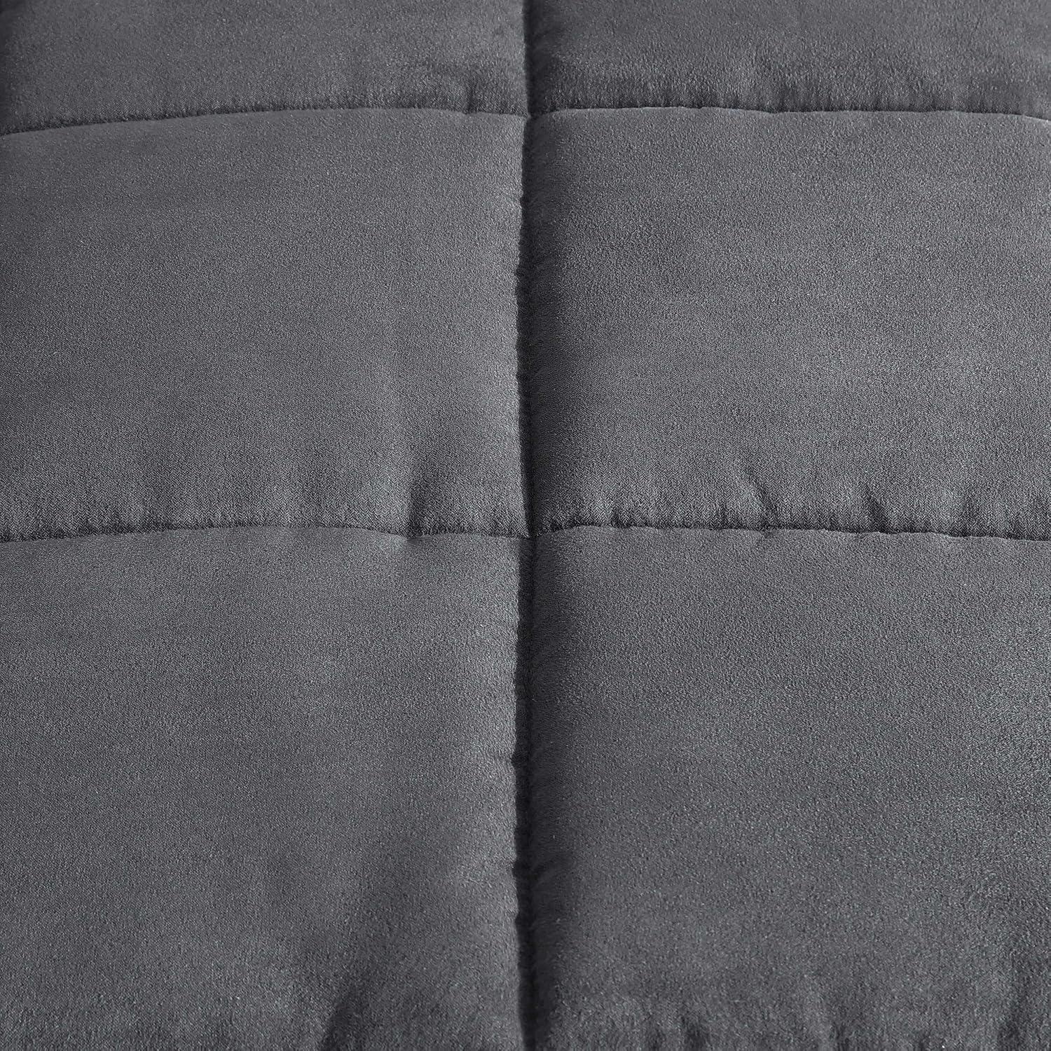 imageEddie Bauer Twin Comforter Set Microsuede Bedding with Soft Plush Faux Shearling Reverse 2 Piece Bed Set with Matching Pillowcase Big Lake Plaid GreenCabin Plaid Grey