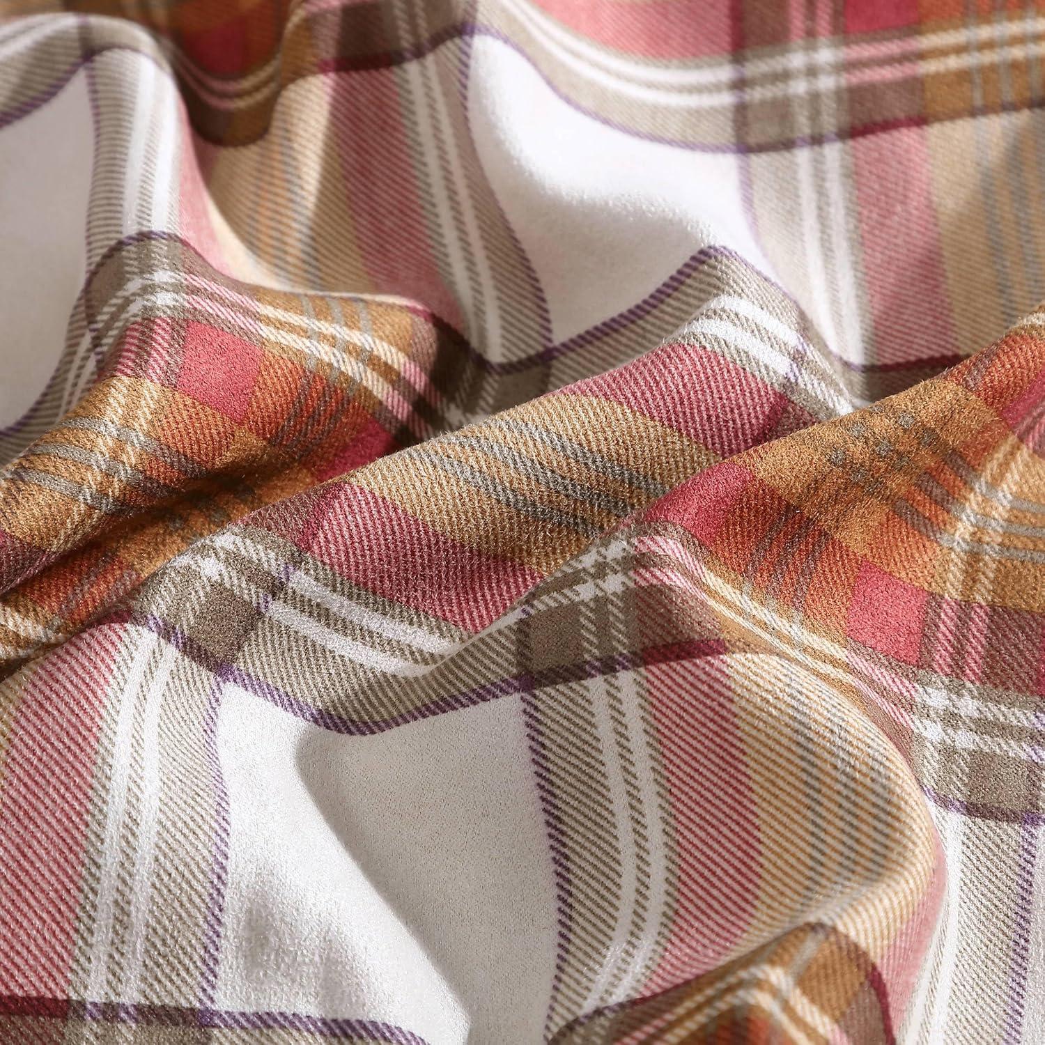 imageEddie Bauer Twin Duvet Cover Set Cotton Reversible Bedding Buffalo Plaid Home Decor for All Seasons Black Check TwinRed