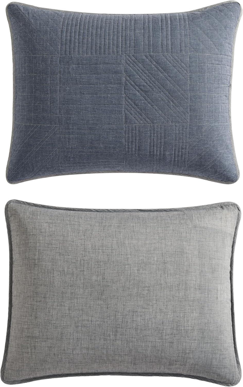 imageEddie Bauer Twin Quilt Set Reversible Bedding with Matching Sham Lightweight Home Decor for All Seasons Hidden Lake Blue TwinHidden Lake Blue