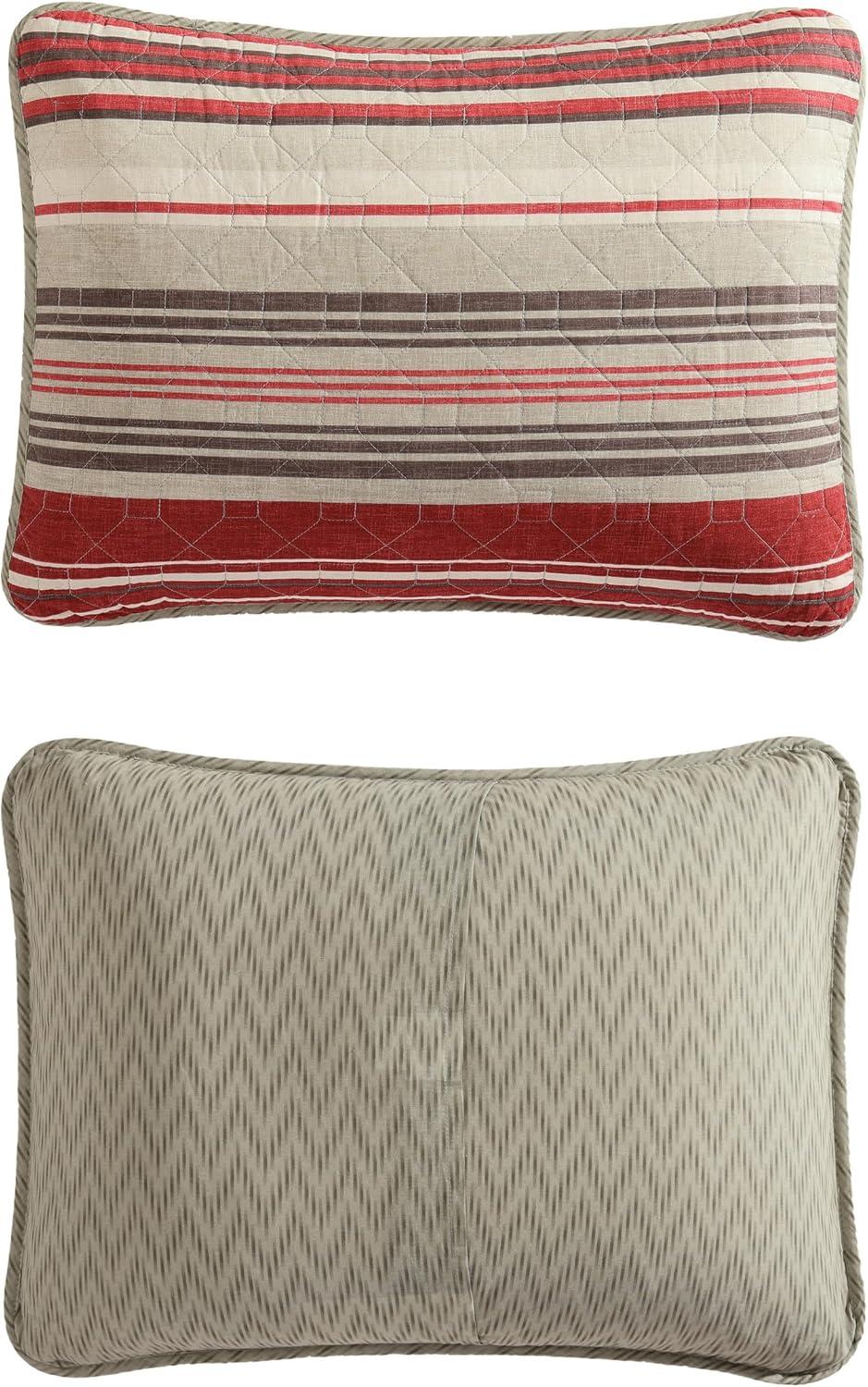 imageEddie Bauer Twin Quilt Set Reversible Bedding with Matching Sham Lightweight Home Decor for All Seasons Hidden Lake Blue TwinYakima Red