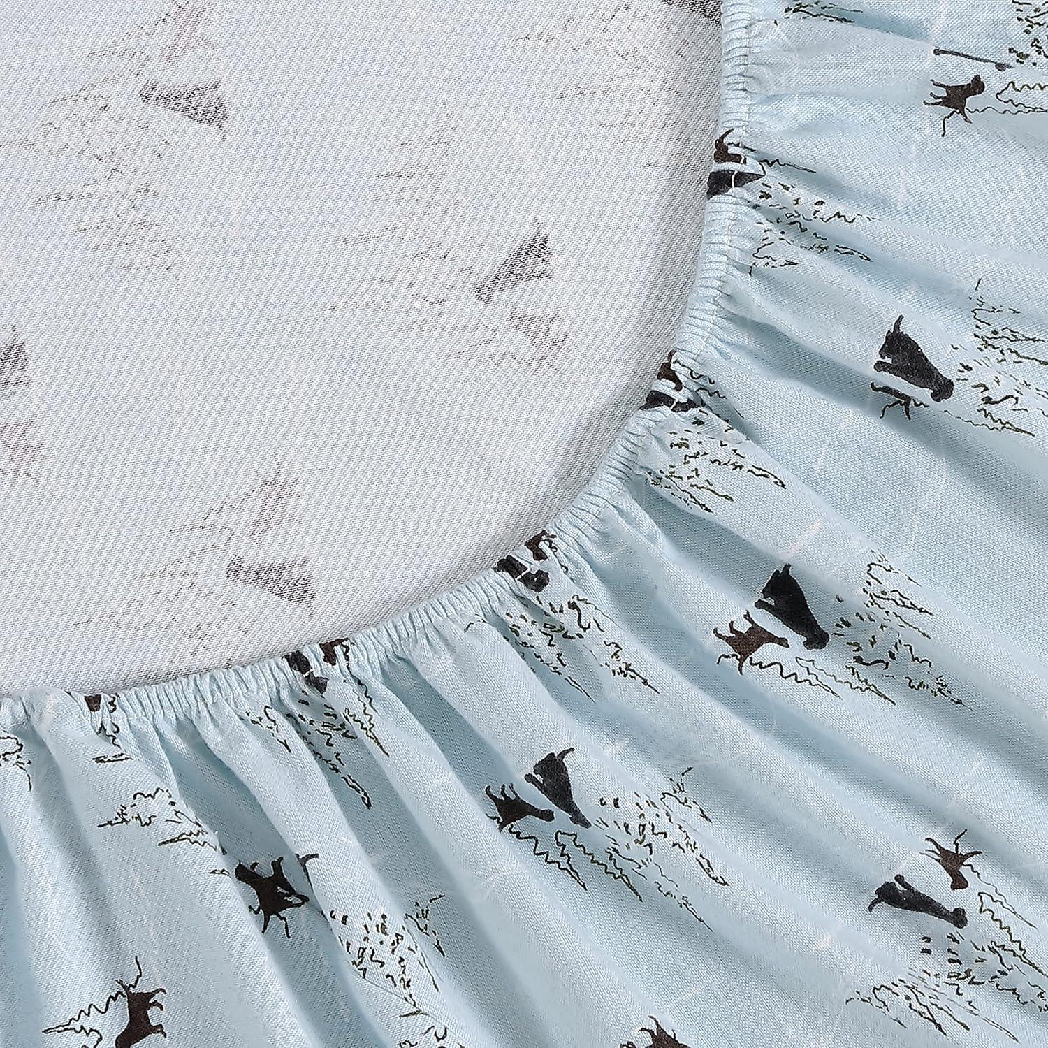 imageEddie Bauer Twin Sheets Cotton Flannel Bedding Set Brushed For Extra Softness Cozy Home Decor Dog Friends Twin