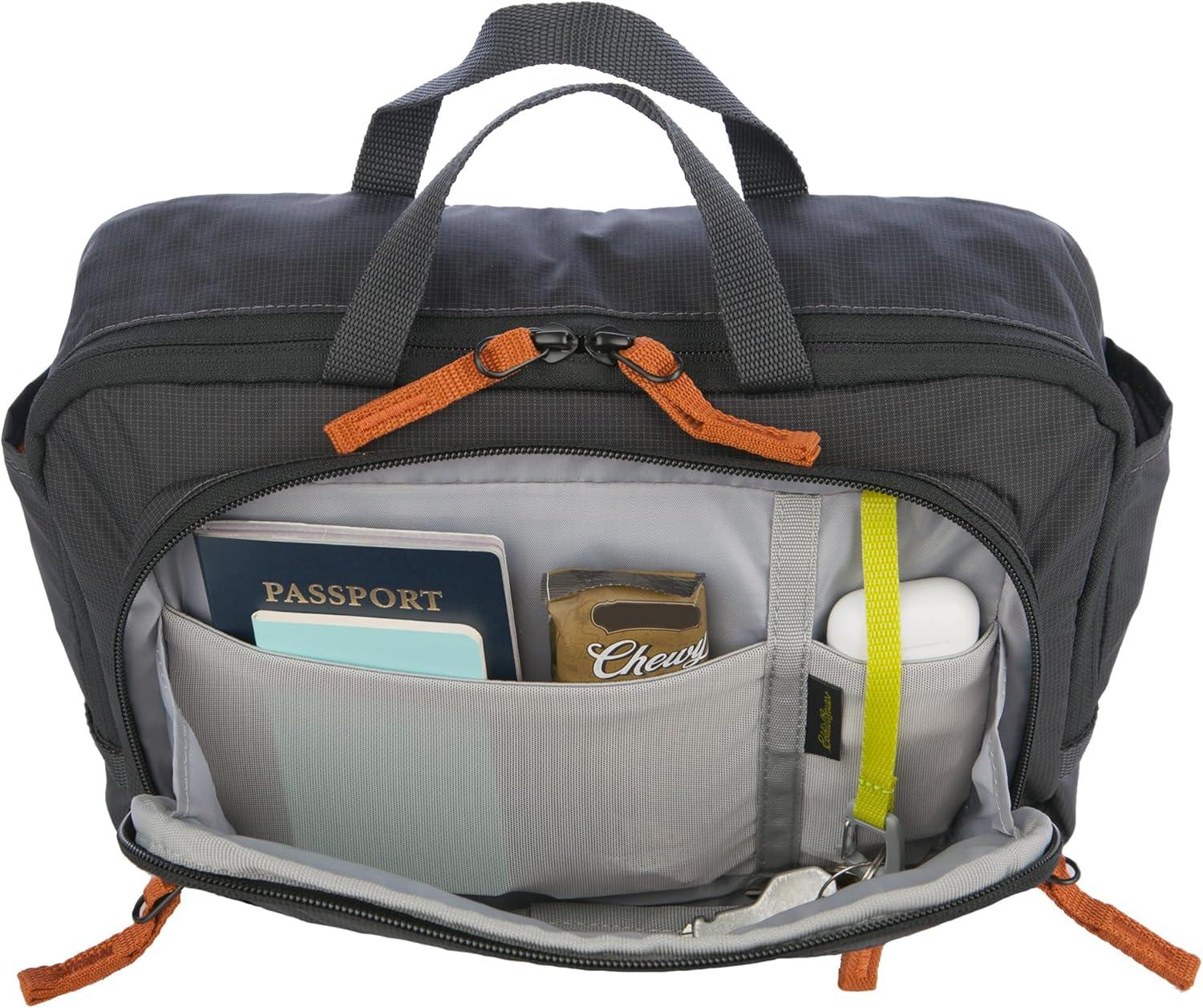 imageEddie Bauer 7L Trail Bag with Removeable Shoulder Strap and Adjustable WaistbandCarbon Black