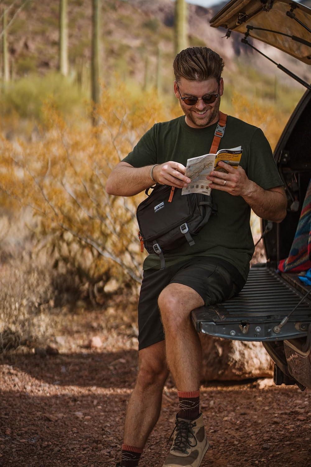 imageEddie Bauer 7L Trail Bag with Removeable Shoulder Strap and Adjustable WaistbandSienna