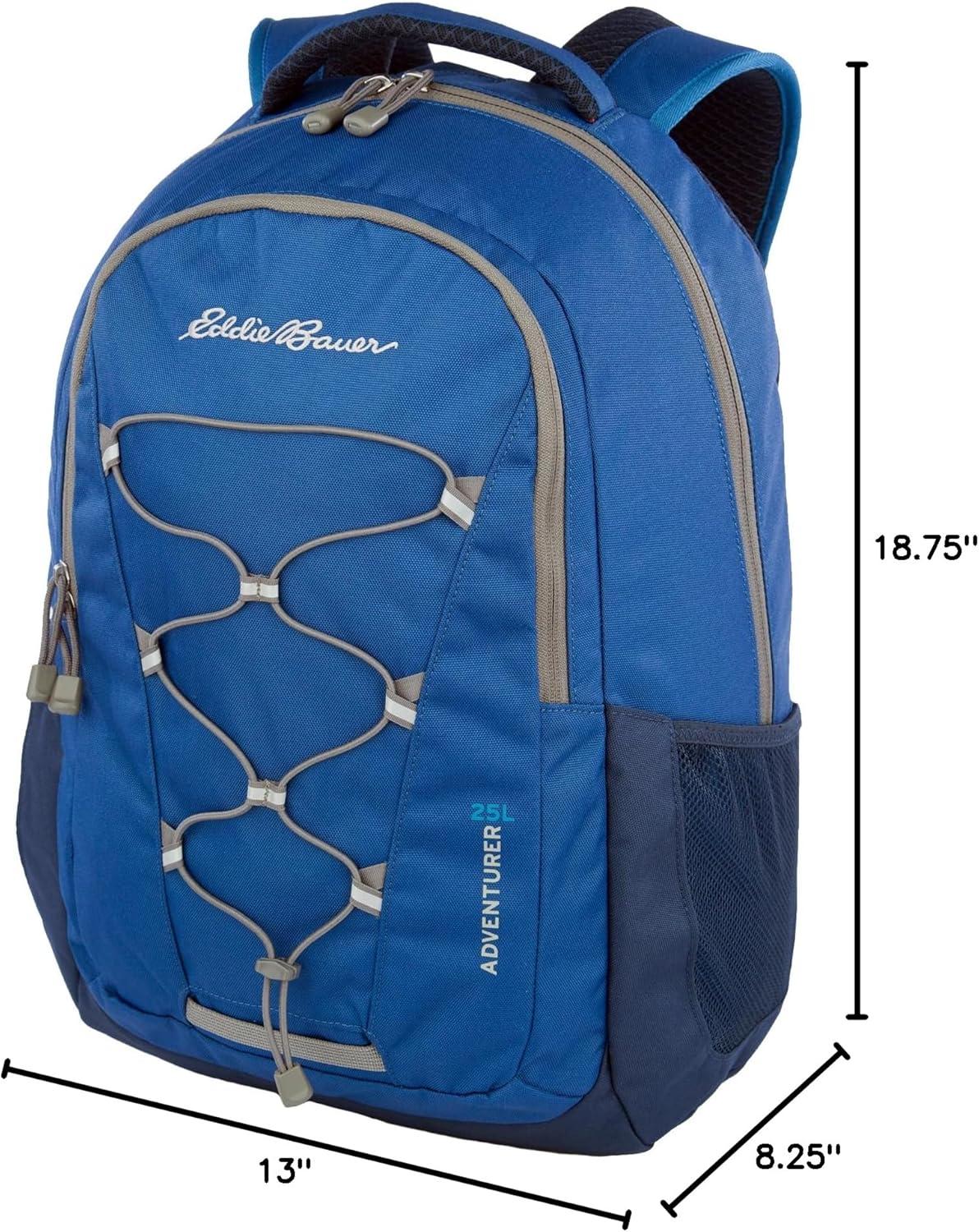 imageEddie Bauer Adventurer Backpack with Organization Compartments and HydrationLaptop Compatible Sleeve Adventurer True Blue 30LAdventurer True Blue