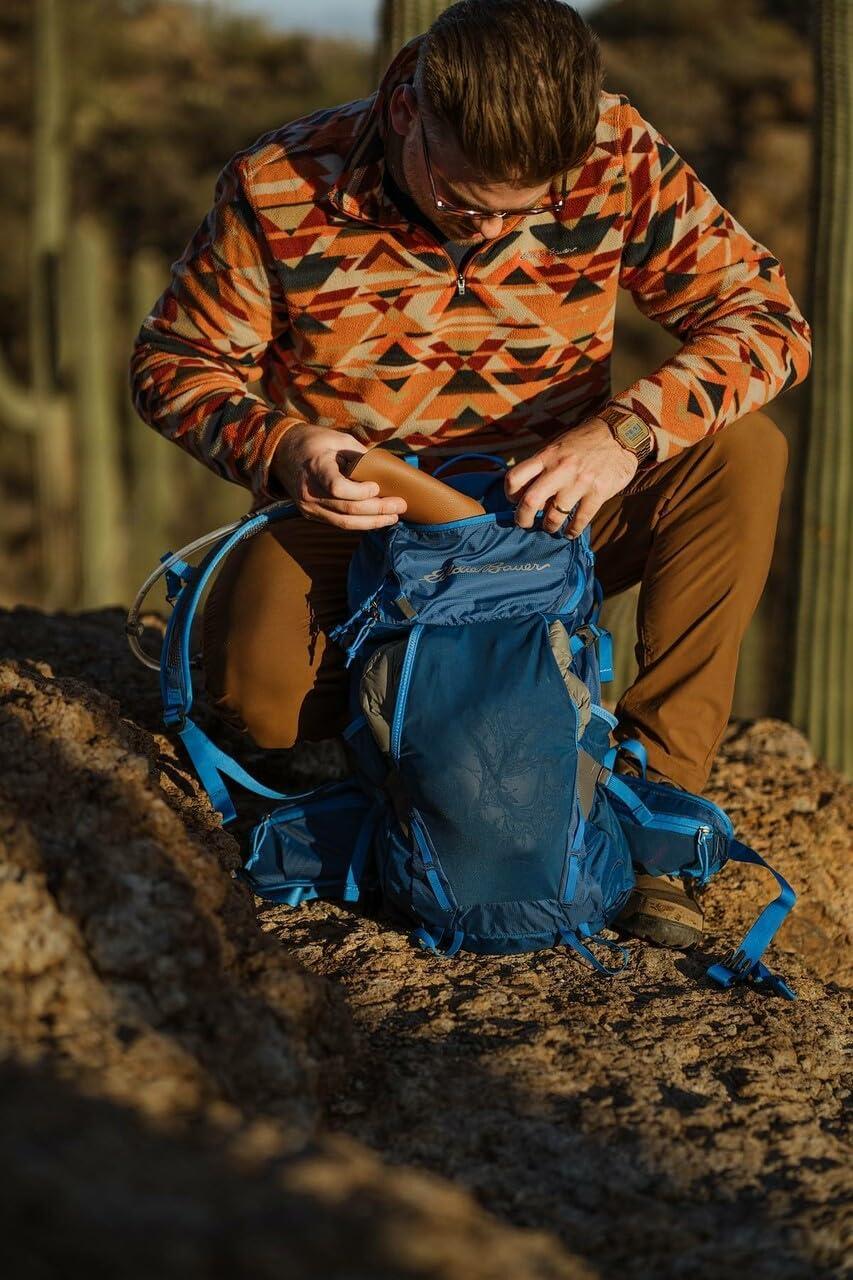 imageEddie Bauer Adventurer Backpack with Organization Compartments and HydrationLaptop Compatible Sleeve Adventurer True Blue 30LTrail Adventurer Black