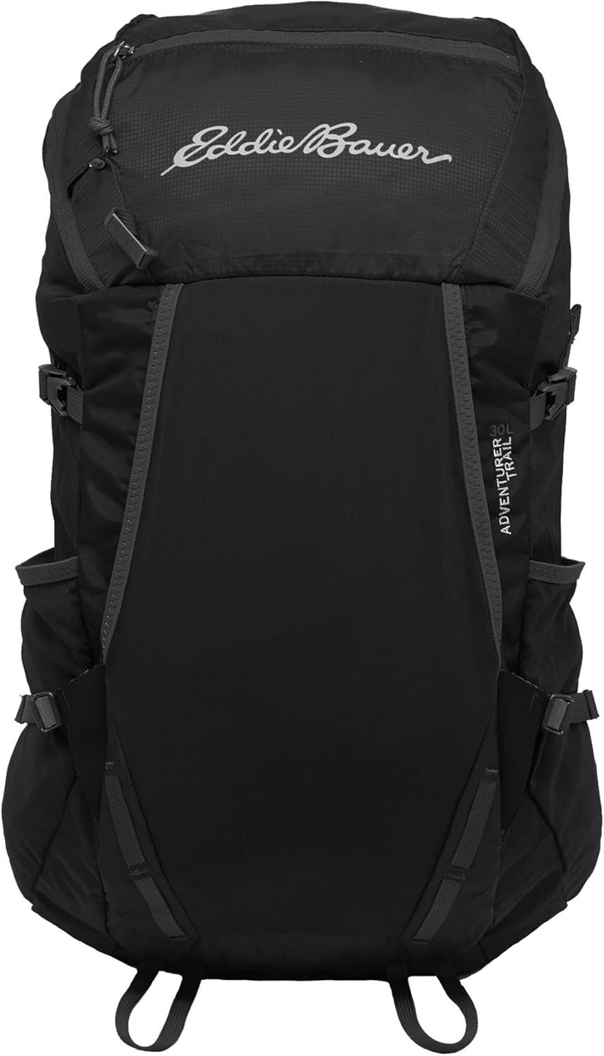 imageEddie Bauer Adventurer Backpack with Organization Compartments and HydrationLaptop Compatible Sleeve Adventurer True Blue 30LTrail Adventurer Black