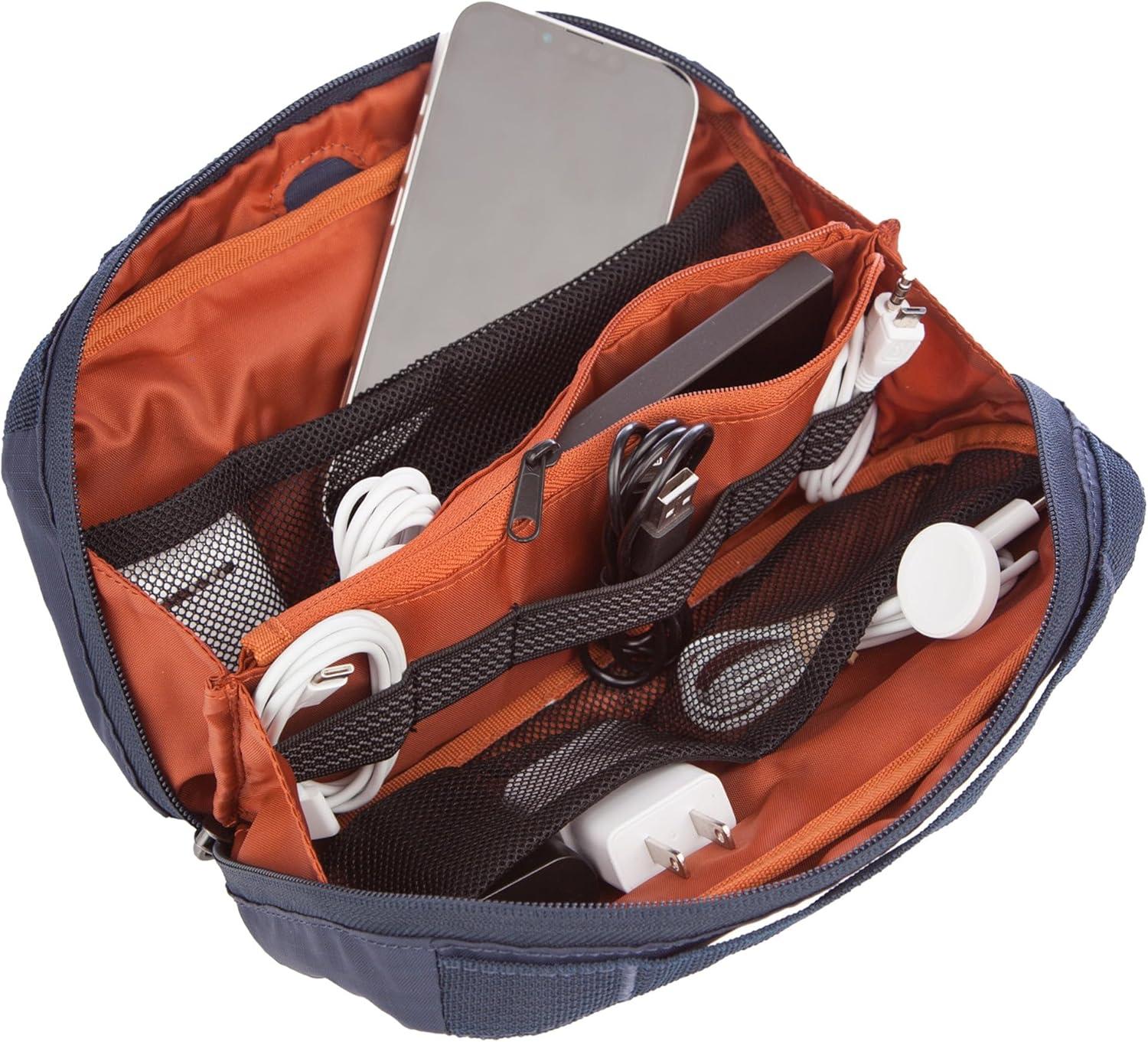 imageEddie Bauer Compact Multipurpose Travel Tech Organizer Pouch Bag BrookBrook