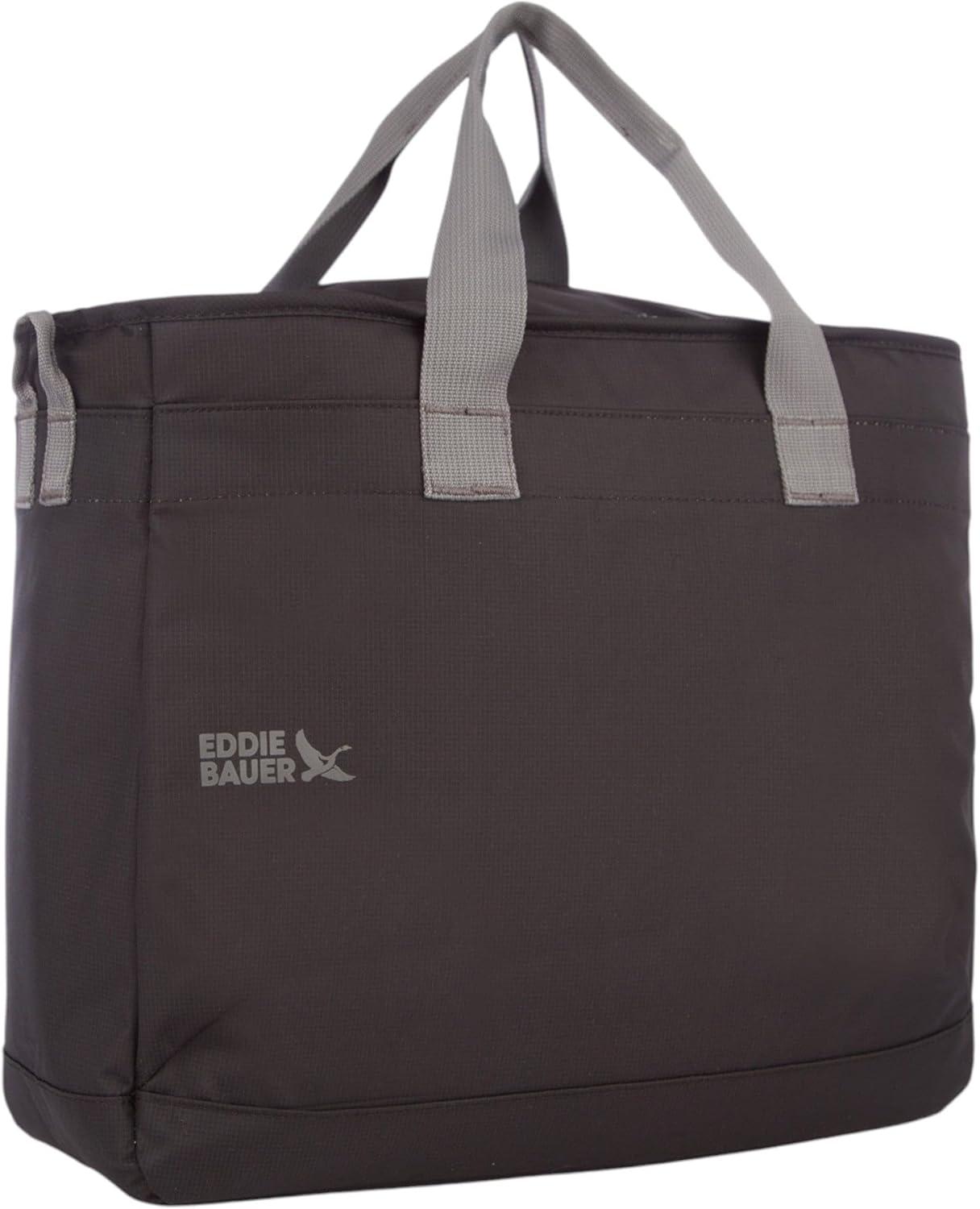 imageEddie Bauer Cooler Bag Insulated Vacation Travel Camping Tailgate Beach Picnic Festival Shoulder Carry Top Handle RainTote Cooler Black