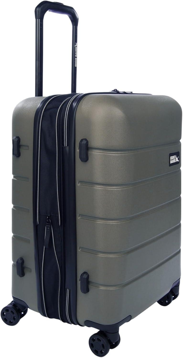 imageEddie Bauer Glacier Hardside Spinner Durable PCABS Construction 2Piece Set Suitcase Luggage SprigSprig