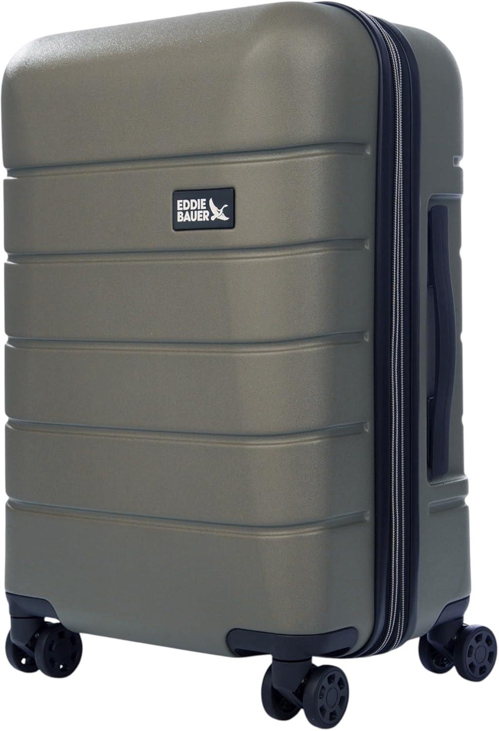 imageEddie Bauer Glacier Hardside Spinner Durable PCABS Construction 2Piece Set Suitcase Luggage SprigSprig