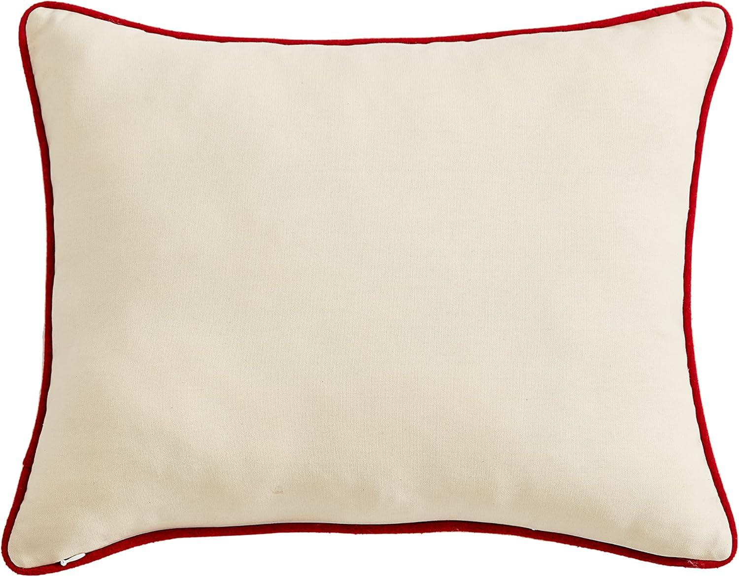 imageEddie Bauer Home Throw Pillow with Zipper Closure Perfect Luxurious Bedding Set for Bed or Sofa 16quot x 20quot Bear Twill BlackBear Twill Red