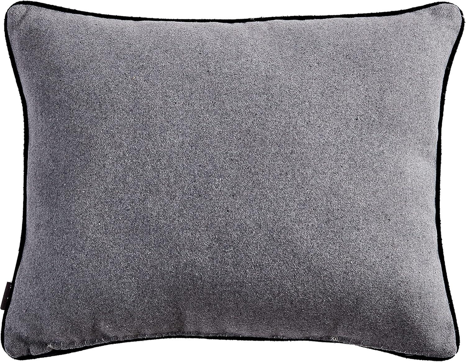 imageEddie Bauer Home Throw Pillow with Zipper Closure Perfect Luxurious Bedding Set for Bed or Sofa 16quot x 20quot Bear Twill BlackElk CharcoalBlack
