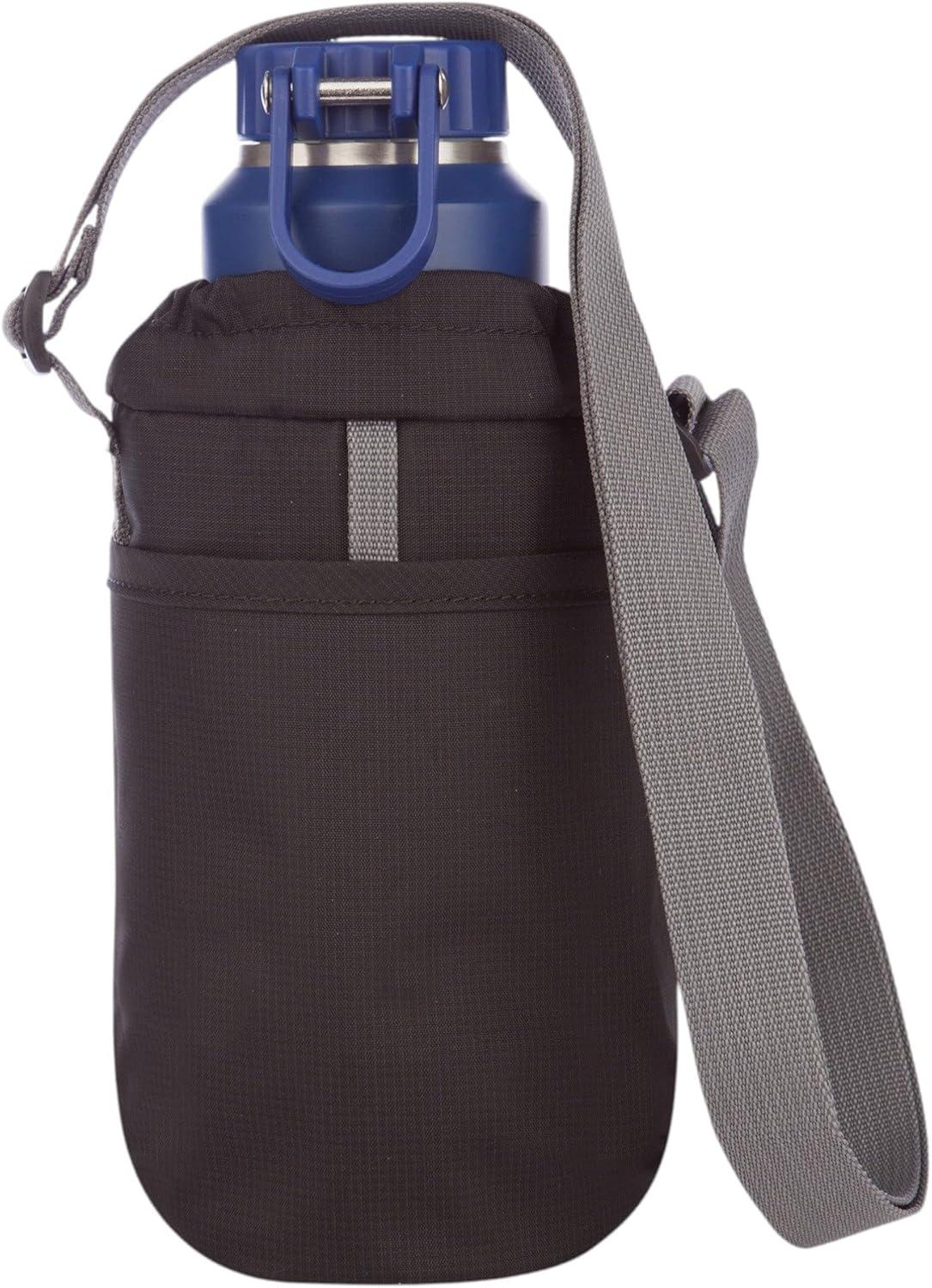 imageEddie Bauer Insulated Bottle Bag Sling Work Travel Outdoor BlackBlack