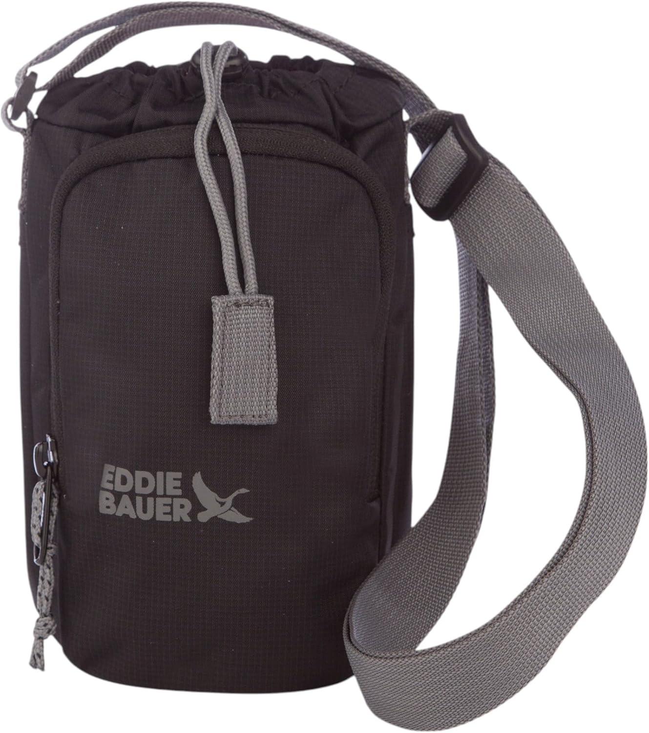 imageEddie Bauer Insulated Bottle Bag Sling Work Travel Outdoor BlackBlack