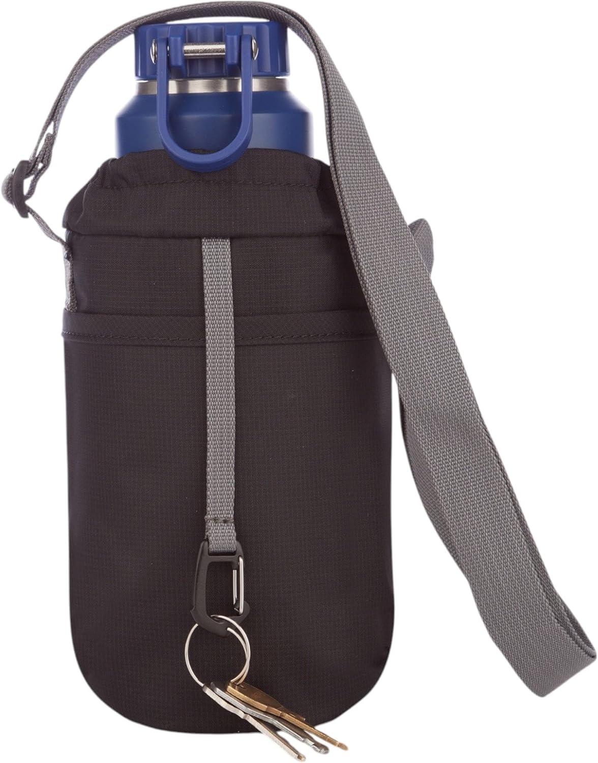 imageEddie Bauer Insulated Bottle Bag Sling Work Travel Outdoor BlackBlack