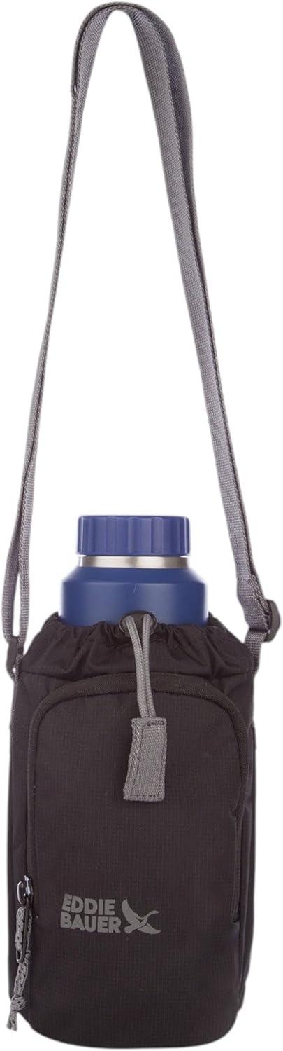 imageEddie Bauer Insulated Bottle Bag Sling Work Travel Outdoor BlackBlack