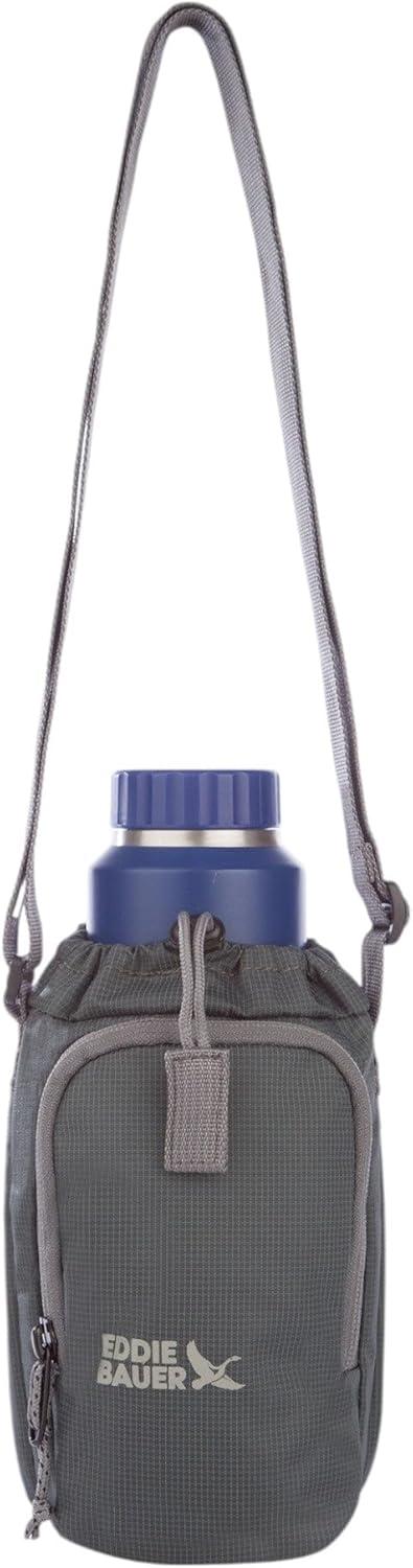 imageEddie Bauer Insulated Bottle Bag Sling Work Travel Outdoor BlackRain