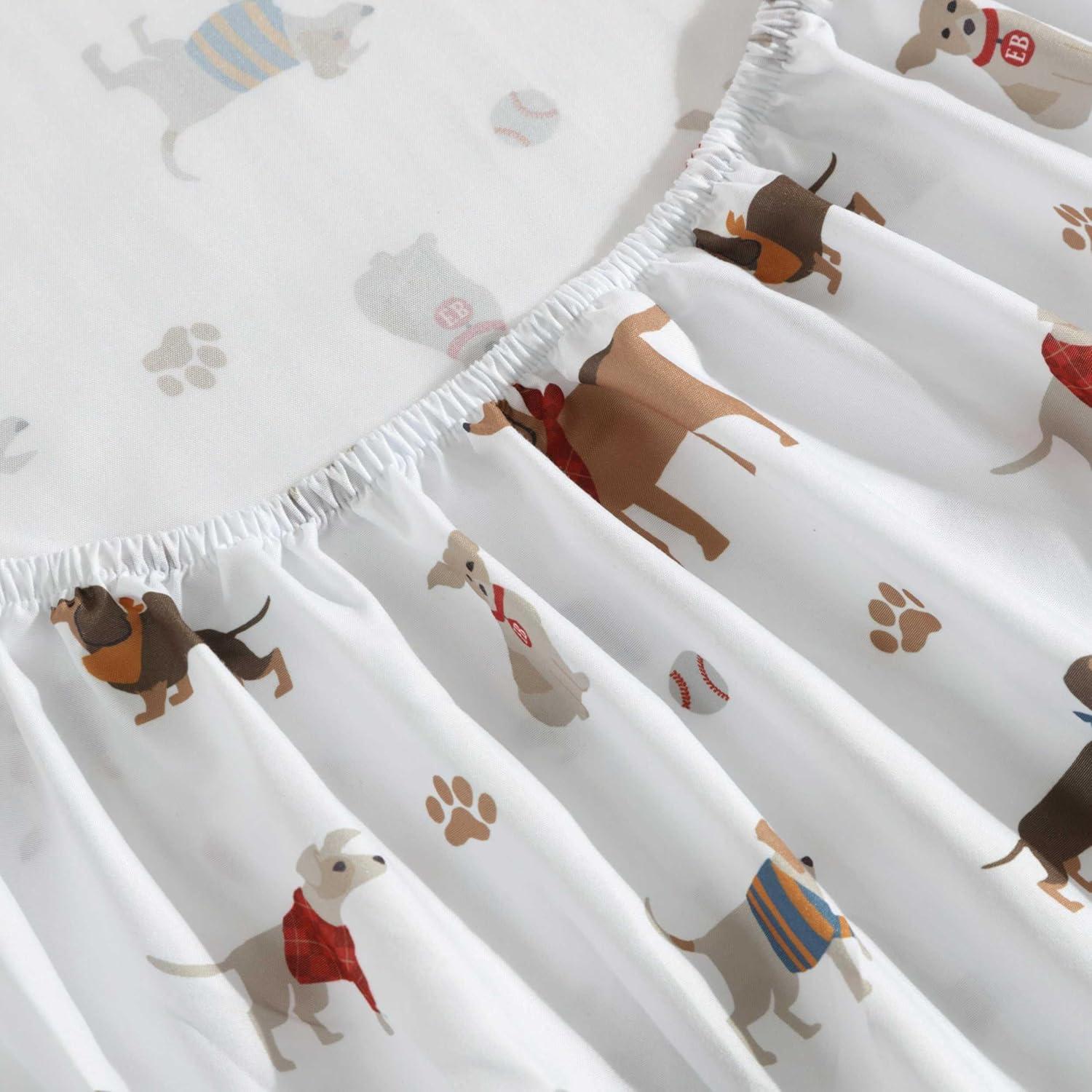 imageEddie Bauer Kids Twin Sheets StainResistant Toddler Bedding with Matching Shams Super Soft Ideal Boy Room Essentials Fish Lake White TwinBuddy Friends White