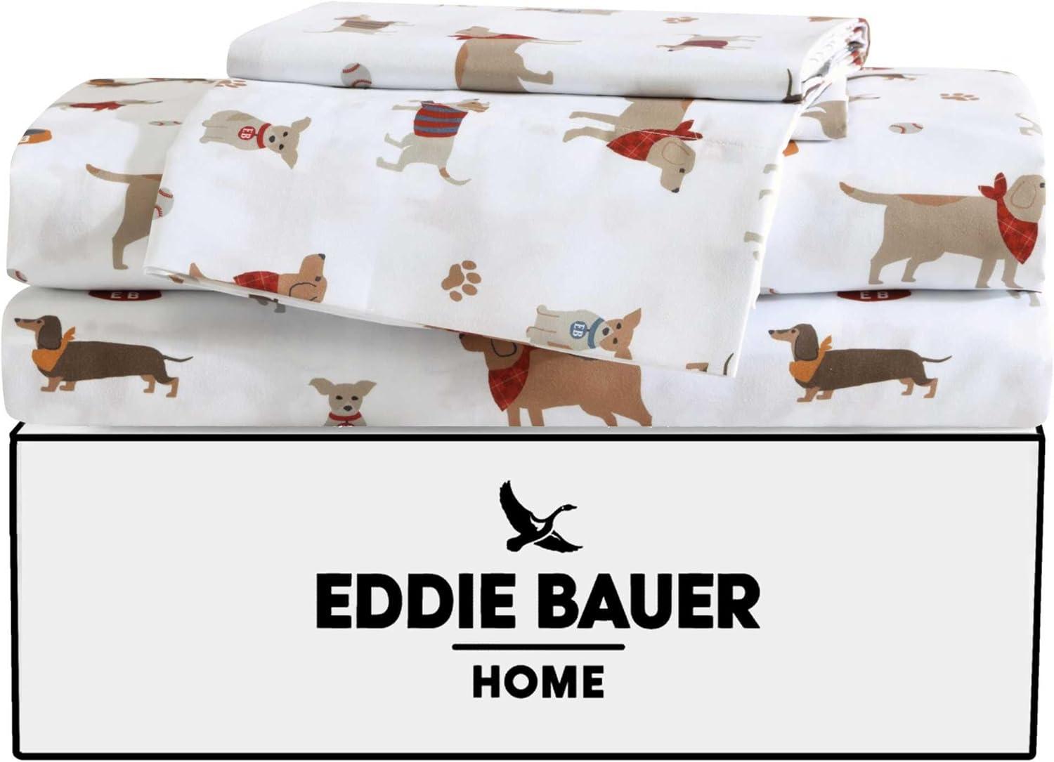 imageEddie Bauer Kids Twin Sheets StainResistant Toddler Bedding with Matching Shams Super Soft Ideal Boy Room Essentials Fish Lake White TwinBuddy Friends White