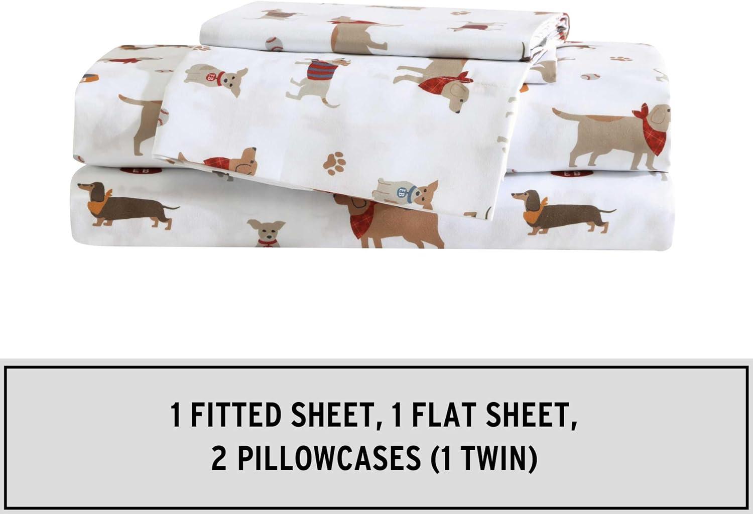 imageEddie Bauer Kids Twin Sheets StainResistant Toddler Bedding with Matching Shams Super Soft Ideal Boy Room Essentials Fish Lake White TwinBuddy Friends White