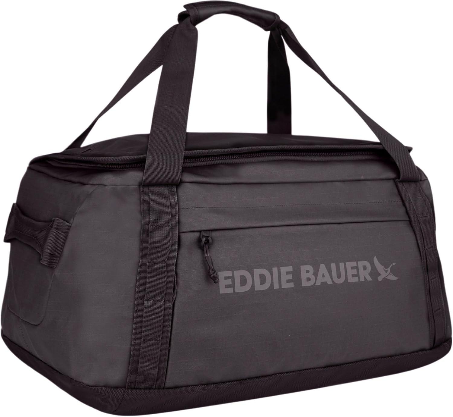imageEddie Bauer Maximus Duffel Bag 40L and 70L Hiking Outdoor Travel Lightweight WeatherResistant Durable RuggedBlack