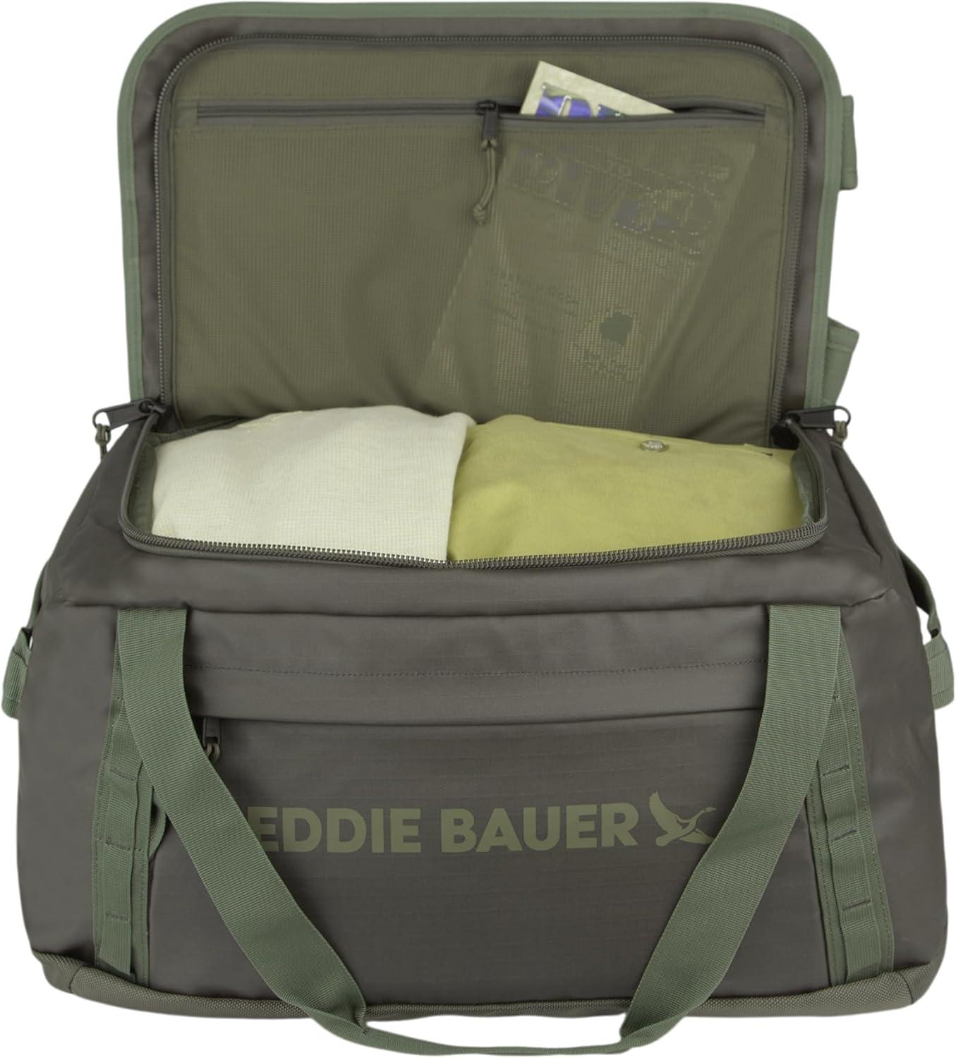 imageEddie Bauer Maximus Duffel Bag 40L and 70L Hiking Outdoor Travel Lightweight WeatherResistant Durable RuggedSpruce