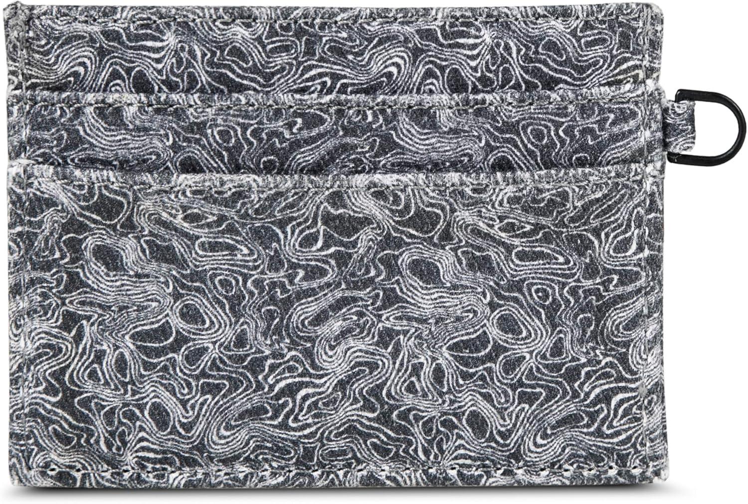 imageEddie Bauer Men Signature Money Clip Card Case Wallet Available in Ripstop Nylon Cotton Canvas or LeatherGrey