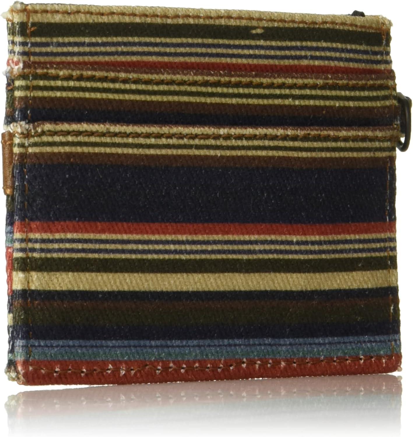 imageEddie Bauer Men Signature Money Clip Card Case Wallet Available in Ripstop Nylon Cotton Canvas or LeatherMulti