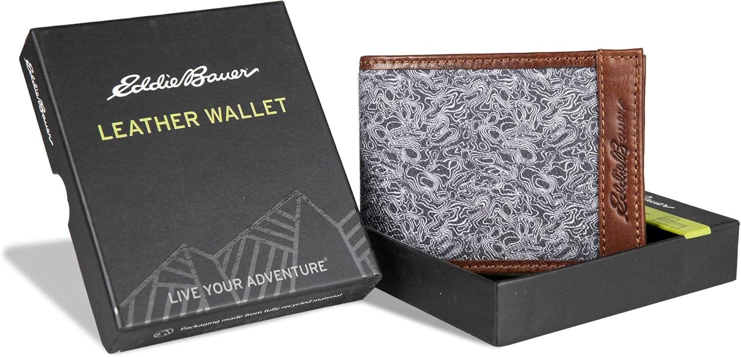 imageEddie Bauer Men Signature Passcase WalletGrey