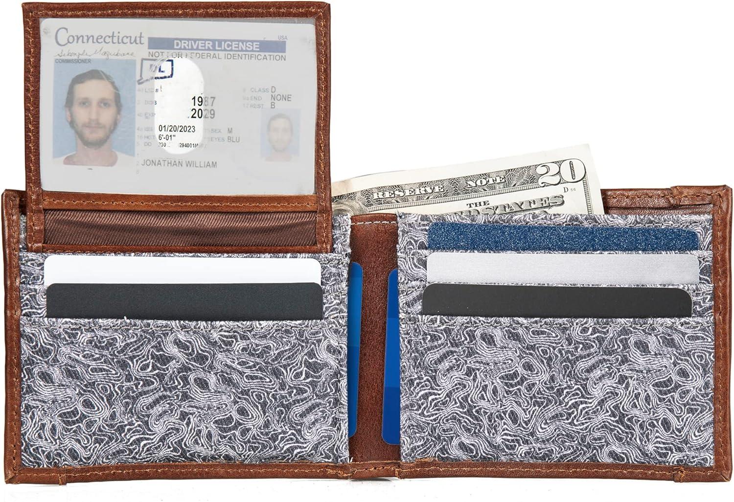 imageEddie Bauer Men Signature Passcase WalletGrey