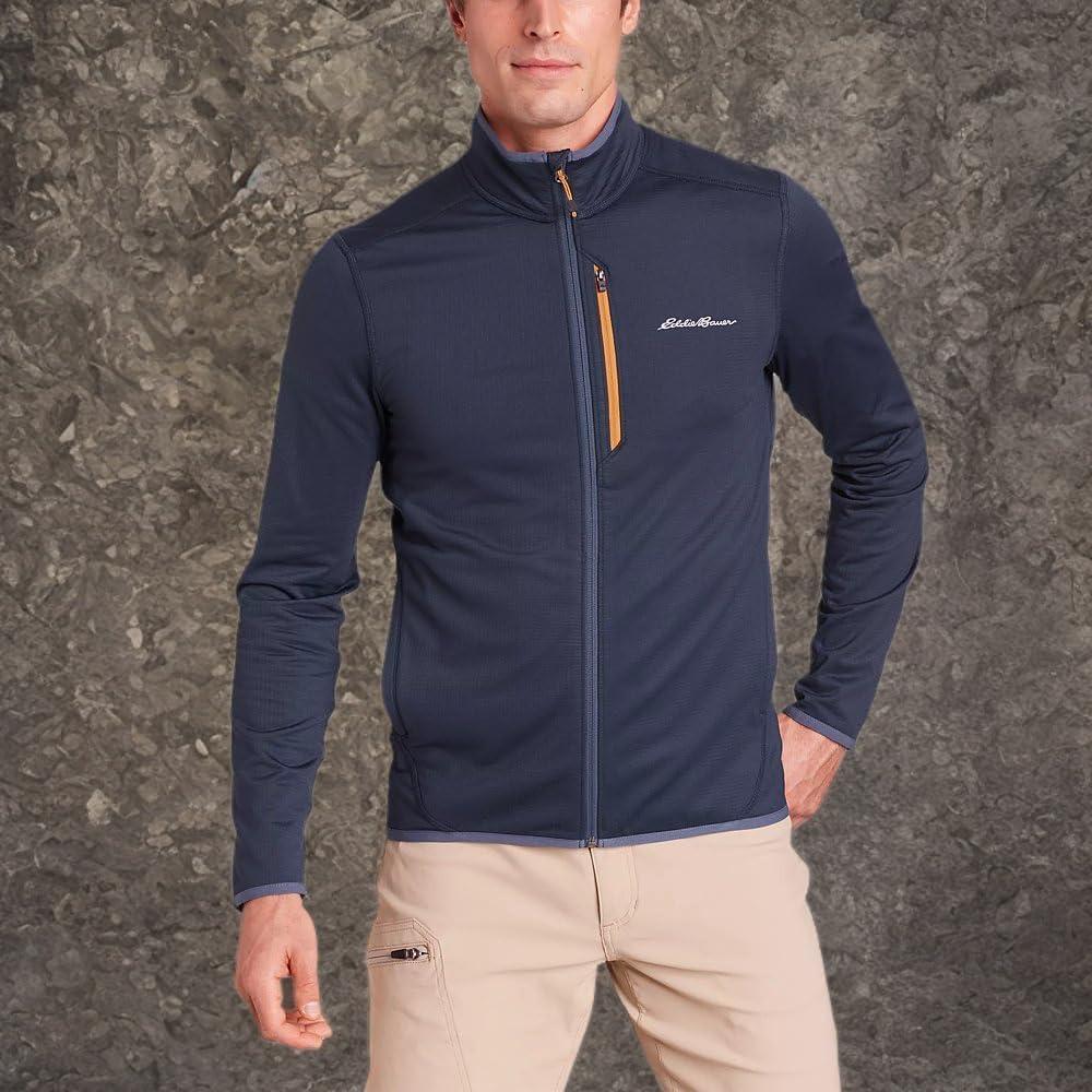 imageEddie Bauer Mens Activator Grid Fleece FullZipStorm