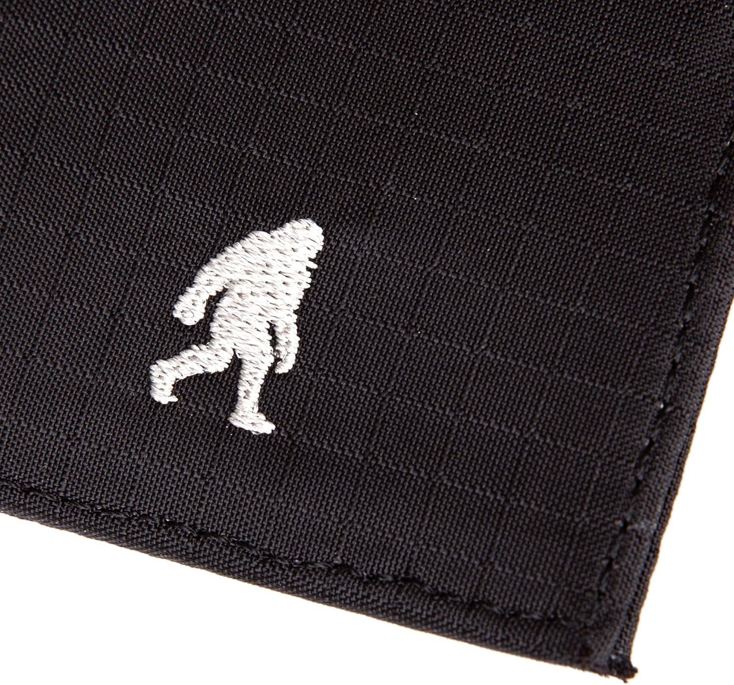 imageEddie Bauer Mens Fabric Trifold Wallet Money Clip RFID Protection ID Window Genuine Leather EDCRipstop Nylon Black