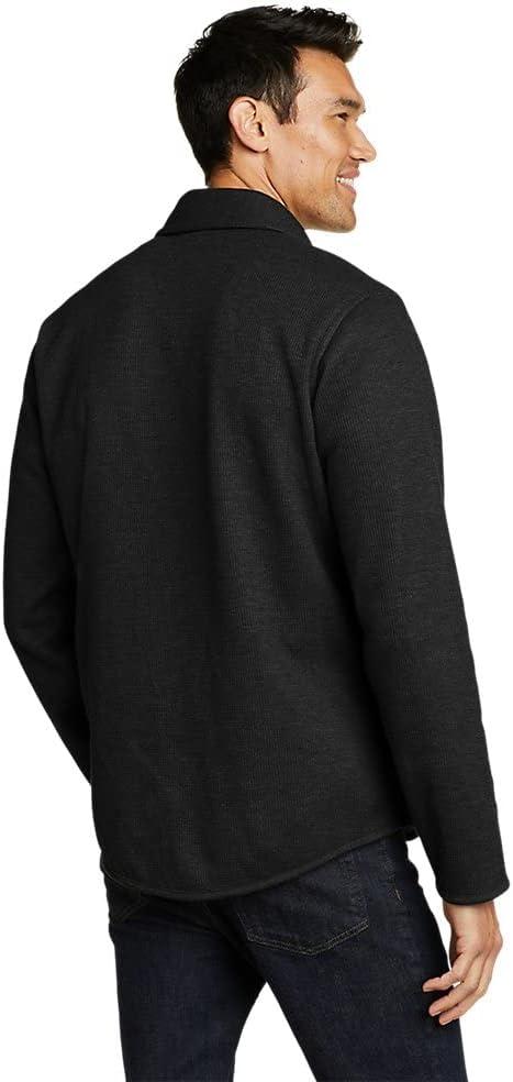 imageEddie Bauer Mens Faux ShearlingLined Thermal ShirtBlack