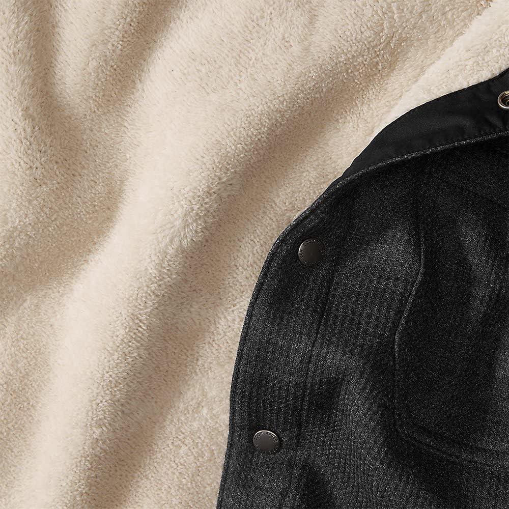 imageEddie Bauer Mens Faux ShearlingLined Thermal ShirtBlack