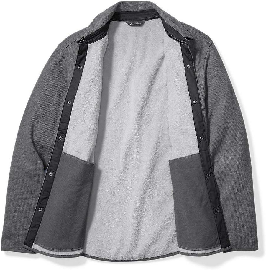 imageEddie Bauer Mens Faux ShearlingLined Thermal ShirtBlack