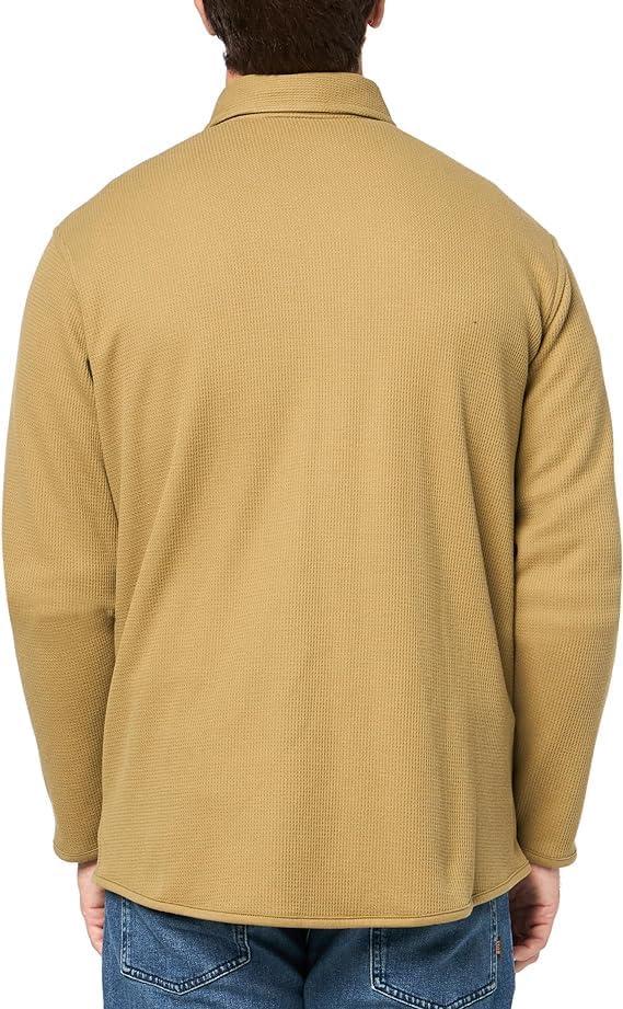 imageEddie Bauer Mens Faux ShearlingLined Thermal ShirtDark Tan