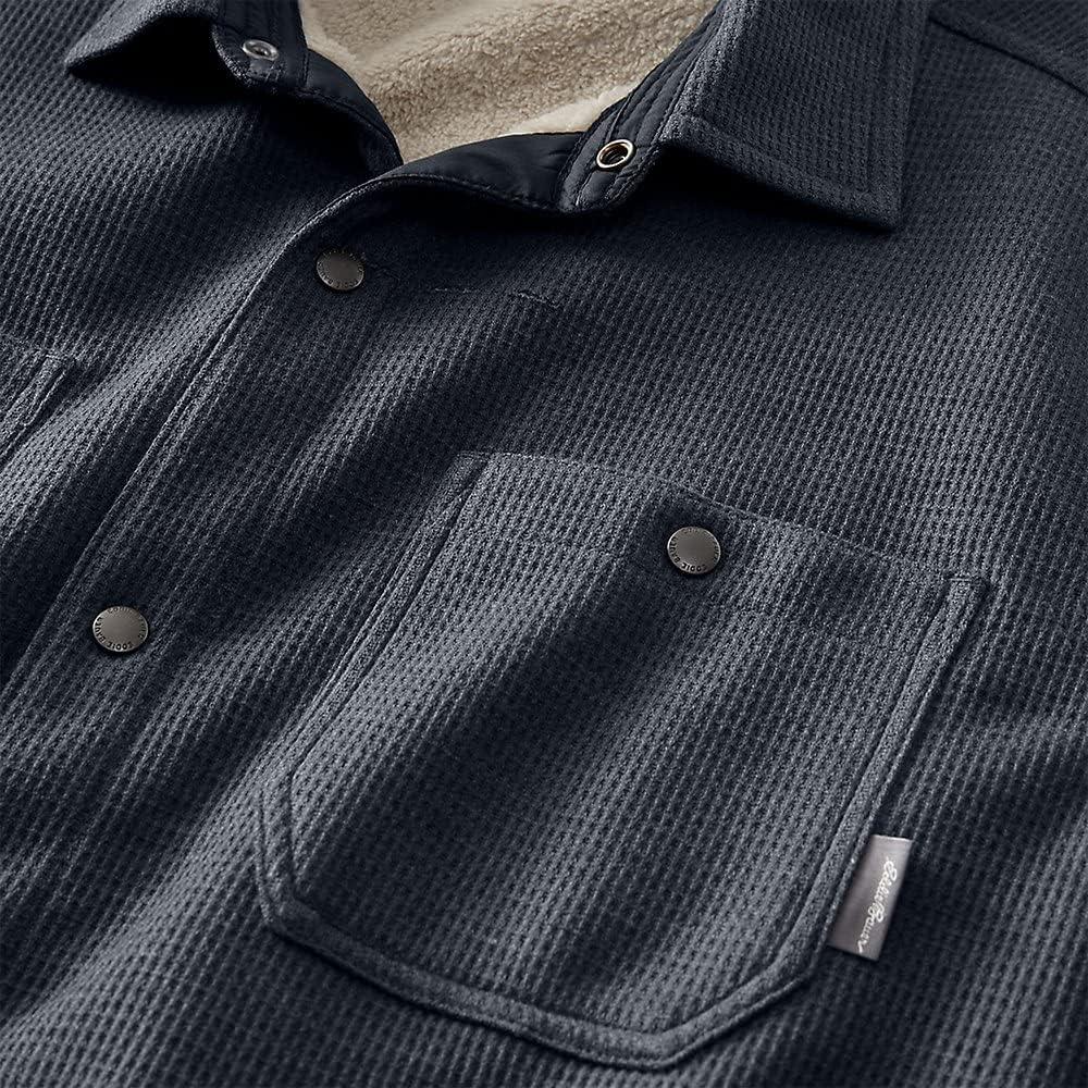 imageEddie Bauer Mens Faux ShearlingLined Thermal ShirtStorm