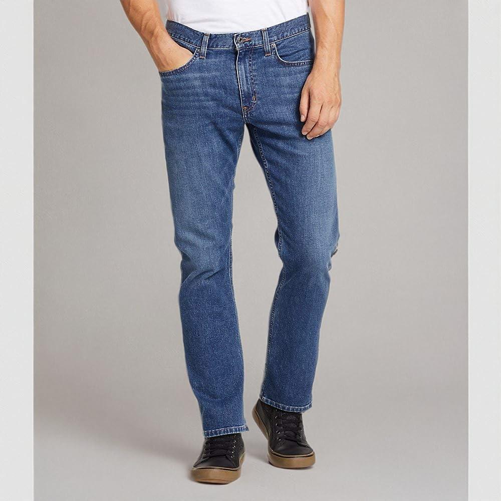 imageEddie Bauer Mens Field Flex Straight JeansMeridian Blue