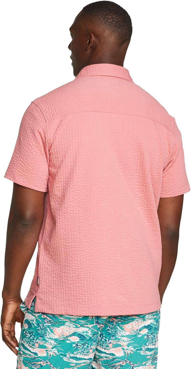 imageEddie Bauer Mens Mt Ss Alderpine Seersucker ShirtDesert Pink