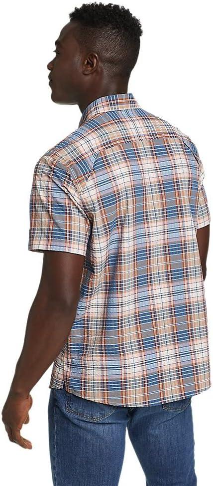 imageEddie Bauer Mens Pack It Seersucker ShortSleeve ShirtSienna