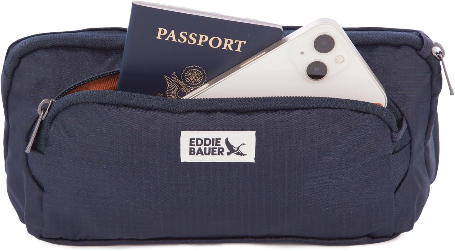 imageEddie Bauer Multipurpose RFIDBlocking Lightweight Travel Waistpack BagBrook