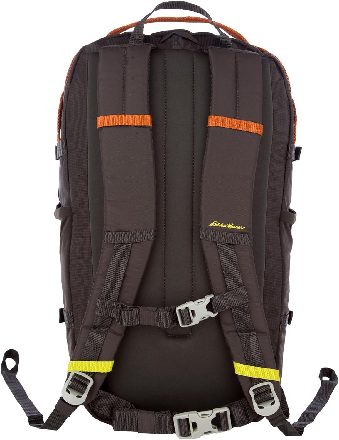imageEddie Bauer Nomad Backpack with Compression Straps and HydrationLaptop Compatible Sleeve Sienna 28LCarbon