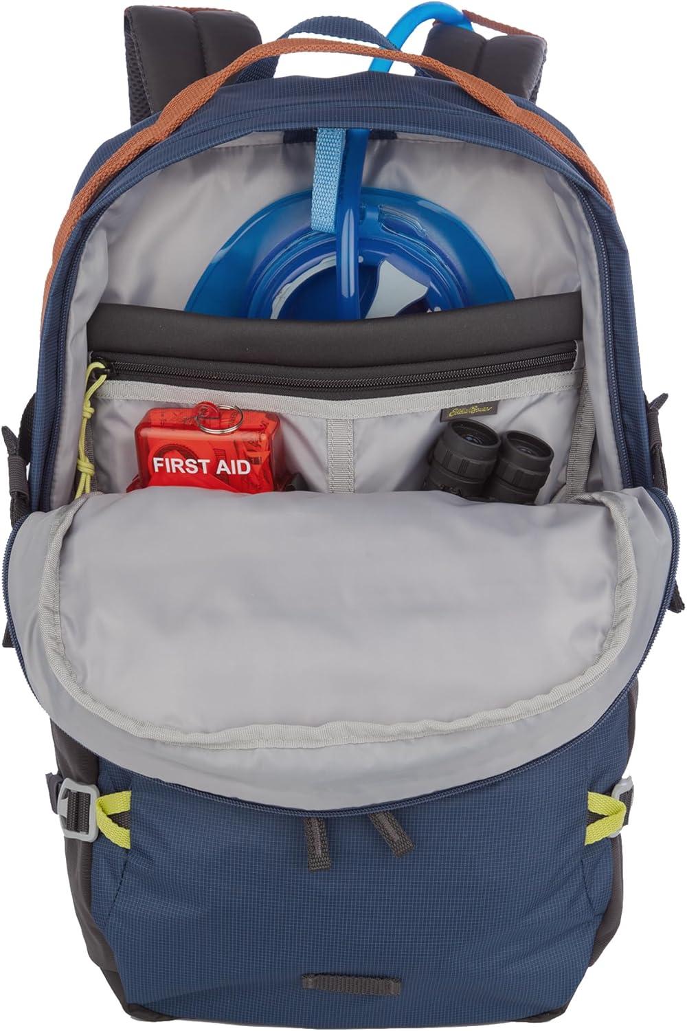 imageEddie Bauer Nomad Backpack with Compression Straps and HydrationLaptop Compatible Sleeve Sienna 28LDusted Indigo