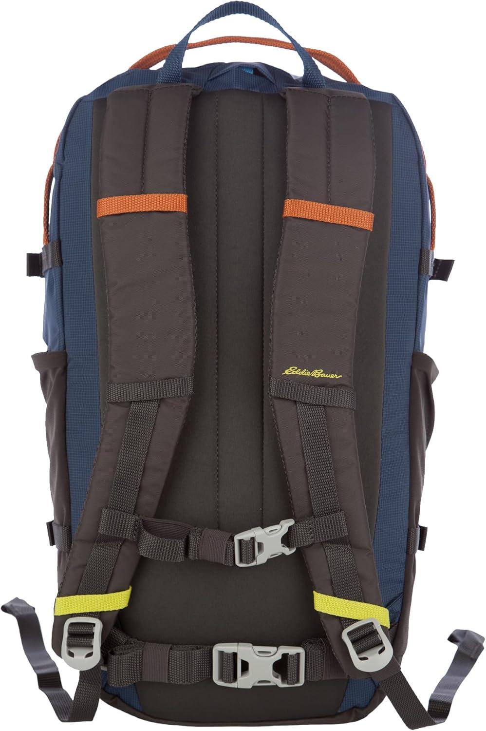 imageEddie Bauer Nomad Backpack with Compression Straps and HydrationLaptop Compatible Sleeve Sienna 28LDusted Indigo